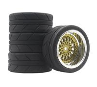 Pneumatico Offset-ET 3/6/9MM Per HSP 94123 1/10 Rc Auto Piatte | 4 piatti Per pneumatici Per corsa con mozzi offset da 3/6/9 mm Presa salda e precisa per la pista Rc Pneumatici Set