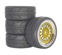 Pneumatico Offset-ET 3/6/9MM Per HSP 94123 1/10 Rc Auto Piatte | 4 piatti Per pneumatici Per corsa con mozzi offset da 3/6/9 mm Presa salda e precisa per la pista Rc Pneumatici Set