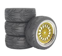 Pneumatico Offset-ET 3/6/9MM Per HSP 94123 1/10 Rc Auto Piatte | 4 piatti Per pneumatici Per corsa con mozzi offset da 3/6/9 mm Presa salda e precisa per la pista Rc Pneumatici Set
