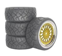 Pneumatico Offset-ET 3/6/9MM Per HSP 94123 1/10 Rc Auto Piatte | 4 piatti Per pneumatici Per corsa con mozzi offset da 3/6/9 mm Presa salda e precisa per la pista Rc Pneumatici Set
