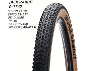 Pneumatico per mountain bike da XC CST C-1747 JACK RABBIT, copertoncino con a rotolamento, per MTB, da 26, 27.5, 29 pollici