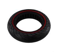 Pneumatico solido 10x2.5 con punto rosso linea per Segway per Ninebot MAXs G30s, gomma resistente all'usura per ruota a nido d'ape, design antiscivolo scanalato per pioggia sicura (10 × 2,5 linea