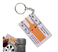 Pneumatico Tread Depth Gauge, Depth Scale Easy Reading Wheel Measure, High Precision Portable Tread Thickness Ruler for Car, Motorcycle, and Truck, Made to Last Materials