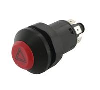 Pneutron 11100080PN Interruttore a pulsante, Luci di emergenza, rotondo, rosso