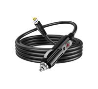 PNGKNYOCN 12V auto accendisigari cavo a DC 8mm, 16AWG DC7909 maschio al cavo di alimentazione accendisigari con fusibile 15A per auto camion RVs generatore solare (3M/9.8FT)