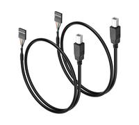 PNGKNYOCN 5 pin scheda madre header a cavo USB tipo B, 2 confezioni da 5 pin scheda madre femmina a USB tipo B maschio Dupont cavo (50 cm/1,6 FT)