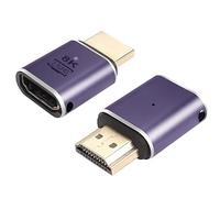 PNGKNYOCN Adattatore HDMI 8K, estensore da maschio a femmina HDMI 2.1 da 48Gbps con supporto 8K@60Hz, 4K@120Hz, HDR, eARC per HDTV, laptop, monitor, proiettore (2-pack)