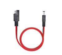 PNGKNYOCN Cavo adattatore convertitore maschio da 18 AWG SAE a CC 5,5 x 2,1 mm, per auto, moto, pannelli solari (1 m)