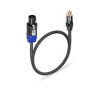 PNGKNYOCN Cavo adattatore da RCA a Speakon, 4 pin NL4FC Speaker maschio a RCA femmina convertitore audio cavo per altoparlanti professionali (0,5 m)