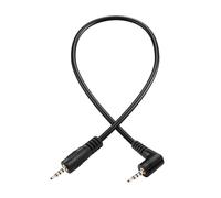 PNGKNYOCN Cavo audio ausiliario da 2,5 mm ad angolo retto, 90 gradi, da maschio a maschio TRRS Cavo connettore jack per cuffie stereo per cuffie microfono (0.3M, 90 Degree to Straight)