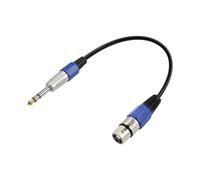 PNGKNYOCN Cavo da 1/4" a XLR, cavo microfonico bilanciato da XLR 3 pin femmina a 6,35 mm TRS maschio per microfono, mixer, altoparlante (0,3M/1FT)