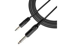 PNGKNYOCN Cavo da 1/8 a 1/4 Mono, cavo audio da 3,5 mm 1/8" TS Mono Maschio a 6,35 mm 1/4" Mono Maschio per amplificatore, laptop, chitarra (3M/9,8FT)