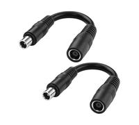 PNGKNYOCN Cavo di alimentazione DC8020 a DC8 mm 15 cm 14 AWG DC 8,0 mm x 2,0 mm maschio su DC7909 7,9 mm x 5,5 mm femmina cavo adattatore per generatore solare Portable Power Station e pannello solare