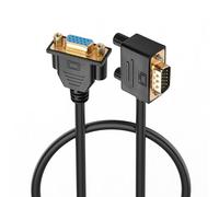 PNGKNYOCN Cavo di prolunga VGA a 90 gradi, 0,5 m angolo di curvatura a destra 15 pin Full HD 1080P Alta risoluzione VGA da maschio a femmina Cavo per monitor