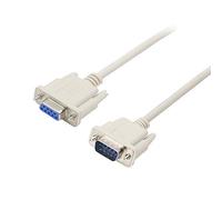 PNGKNYOCN Cavo seriale null modem DB9, RS232 maschio a femmina 2-3 cavo di prolunga incrociato per computer, stampanti, scanner (4,5 FT)