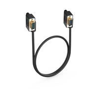 PNGKNYOCN Cavo VGA a 90 gradi, 0,5 m 15 pin Full HD 1080P Angolo di curvatura sinistro VGA maschio a angolo di curvatura destro VGA maschio Cavo video ad alta risoluzione (0.5M)