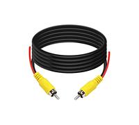 PNGKNYOCN Cavo video RCA con filo di innesco, cavo di prolunga RCA maschio-maschio per telecamera di backup per il collegamento del monitor e della telecamera posteriore di backup dell'auto (6M