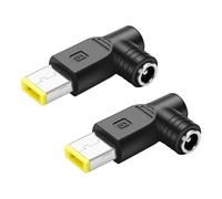 PNGKNYOCN DC 100 W Slim Tip Adattatore di ricarica per computer portatile, ad angolo retto DC 5,5 mm x 2,5 mm su Slim Square Tip Power Converter Cable Adapter