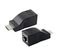 PNGKNYOCN Extender HDMI, Adattatore Convertitore Ethernet di Rete da HDMI Maschio a RJ45 femmina trasmissione 1080p tramite CAT5e CAT6, per supportare HDTV PS4 STB 4K 2K