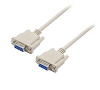 PNGKNYOCN RS232 Cavo Seriale Null Modem, DB9 Pin Femmina a Femmina 2-3 Cavo di Prolunga Croce per Computer, Stampanti, Scanner (4.6FT)