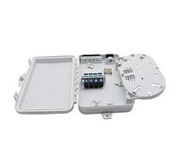 PNGKNYOCN Scatola di distribuzione in fibra FTTH a 4 core, scatola di distribuzione in fibra a 4 porte per adattatori SC, FC, E2000