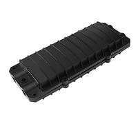 PNGKNYOCN Scatola di giunzione orizzontale 2 in 2 out, 12 Core Fusion Splice Kit Fiber Optic Outdoor Waterproof Protection Box