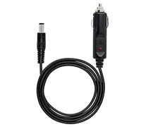 PNGKNYOCN12V DC caricabatteria da auto alimentatore 18AWG cavo, DC 5,5 mm x 2,5 mm per accendisigari auto maschio spina accendisigari cavo per fotocamera, CCTV, frigorifero auto (3 m)
