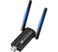 PNGOS Wi-Fi Stick 6E Potente AX5400Mbps Adattatore USB 3.0 Tri-Band Dongle WiFi 2.4G/5G/6GHz Compatibile con Windows 11/10, Plug and Play
