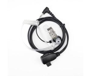 PNI Cuffia con microfono e tubo acustico HM93, con 1 pin 2.5mm MT, nero