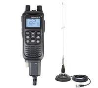 PNI Escort HP 82 - Stazione radio portatile CB multi standard, 4 W, 12 V, AM-FM con antenna PNI ML100 CB con magnete