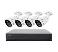 POE PNI House Kit di videosorveglianza IPMAX POE 5, NVR con 4 porte POE e 4 telecamere-IP da 5 MP, 1920p, applicazione XMEye per smartphone e CMS Generale per Windows, classificazione IP66