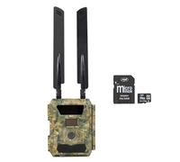 PNI Hunting 400C PRO - Kit fotocamera da caccia da 24 MP con internet 4G LTE, GPS + scheda di memoria MicroSD da 32 GB con adattatore SD