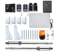 PNI MAB300 Kit di automazione per cancello a battente, 2 motori da 40 W, lunghezza cancello 2 x 2,5 m, 200 kg e relè intelligente PNI SmartHome RG120, app Tuya