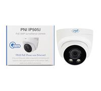 PNI Telecamera di sorveglianza IP505J POE, 5MP, Dome, 2,8 mm, per esterni, bianca