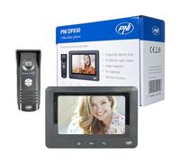 PNI Videocitofono DF930 con 1 monitor, schermo LCD da 7 pollici, 800x480, uscita yala elettromagnetica, nero