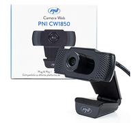 PNI Webcam CW1850 Full HD, connessione USB, clip-on, microfono incorporato