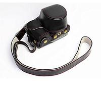 PNMNZTPAP PU. Borsa Protettiva for Borsa for Fotocamera in Pelle for Apertura della Batteria A6000 ILCE-6100 A6100 A6400 A6300 ILCE-6400 Adatto for Sony. Borsa per Macchina Fotografica(Noir)