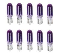 PNNNU 10Pz W2W T5 12V 1.2W Lampada Alogena per Auto Luci per Strumenti Lampadina per Cruscotto Auto Luce per Interni Car Styling,Viola