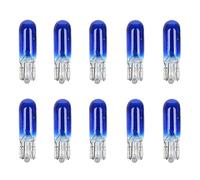 PNNNU 10Pz W2W T5 12V 1.2W Lampada Alogena per Auto Luci per Strumenti Lampadina per Cruscotto Auto Luce per Interni Car Styling,Blu
