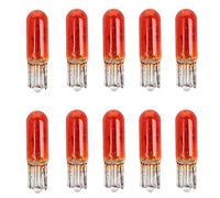 PNNNU 10Pz W2W T5 12V 1.2W Lampada Alogena per Auto Luci per Strumenti Lampadina per Cruscotto Auto Luce per Interni Car Styling,Amber