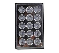 PNNNU 15 LED Stile F1 Terzo Posteriore Stroboscopico Lampeggiante Coda Freno Stop Luci Auto Segnale Lampada Freno,Bianca