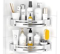 PNNP Mensola Doccia Angolare Senza Foratura 2 Pezzi, Portasapone doccia Adesiva