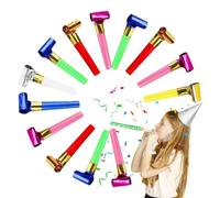 PNPGDYK 100 PCS Trombette Carnevale, Trombette Festa Compleanno, Partito Trombette Fischietto Carnevale Trombette, Corno Colorato Multifunzionale, Utilizzato per Compleanni, Feste, Natale