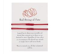 PNPGDYK 2 Pezzi Bracciale Coppia filo rosso, Bracciale Portafortuna Donna, Regali Di Coppia, Bracciale Filo Rosso Del Destino, Bracciali Coppia Regalo per Coppia