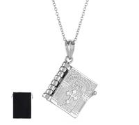 PNPGDYK Collana Uomo Donna, Collana Talismano, Bibbia Religione Croce Collana Ciondolo, Collana Croce in Acciaio Inossidabile, Croce di Caravaca, San Cristoforo, Vergine Maria