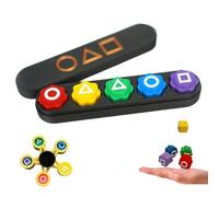 PNPGDYK Gonggi Korean Game Set, Gonggi Jack Stone Pebbles Set Gioco, Divertenti Giochi Tradizionali Coreani, per l'allenamento della Coordinazione Occhio-Mano(con 1 gonggi fidget spinner)
