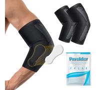 Pnrskter Fascia per arco Gomitiere Palestra, Tutore Gomito, Tutore Epicondilite Gomito, Dolore Alla Spalla Nel Golf, Artrite, Borsite, Allenamento, Sollevamento Pesi (taglia L)