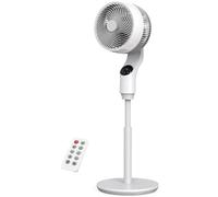 PNTCK Ventilatore a Piantana, Portata di 30M, ventilatore silenzioso, 1500m³/h volume d'aria, ventilatore con telecomando, 3 Velocità, 3 Modalità, Timer 24 Ore