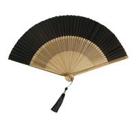 Pnuokn Elegante ventaglio in seta e bambù, perfetto per rinfrescare e decorare, ideale come regalo da viaggio