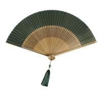 Pnuokn Elegante ventaglio in seta e bambù, perfetto per rinfrescare e decorare, ideale come regalo da viaggio
